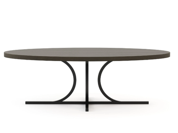 BRIDGE - Oval metal dining table by Stylish Club - view 3